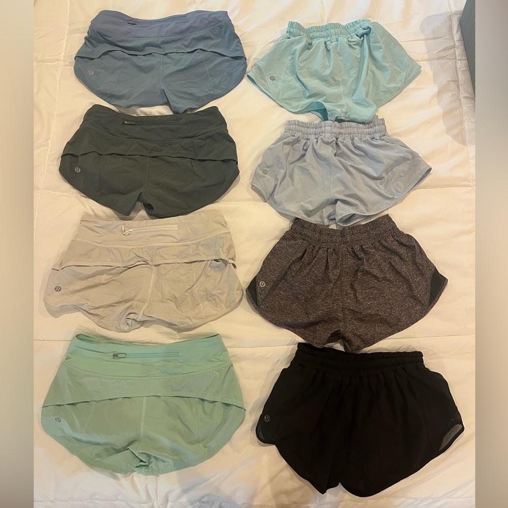 Selling all Lululemon Shorts! (HOTTY HOT AND RUN SPEED UP)